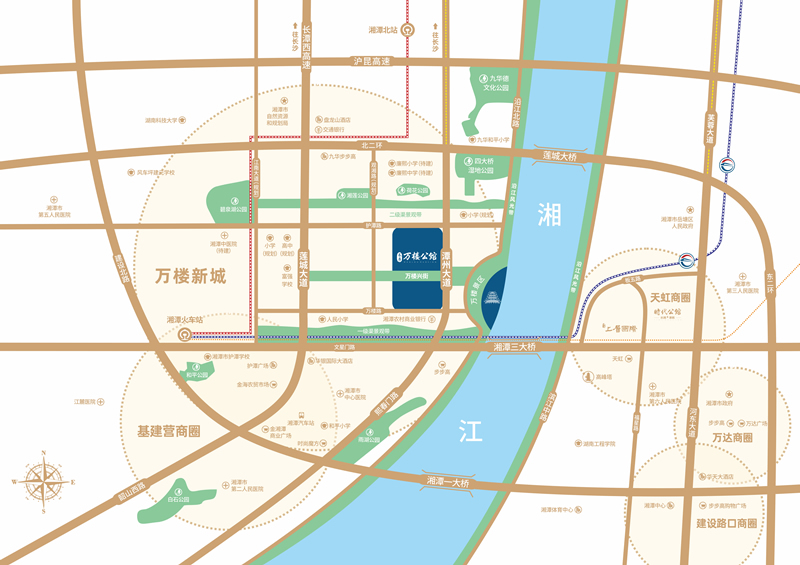 長(zhǎng)房·萬(wàn)樓公館位置圖